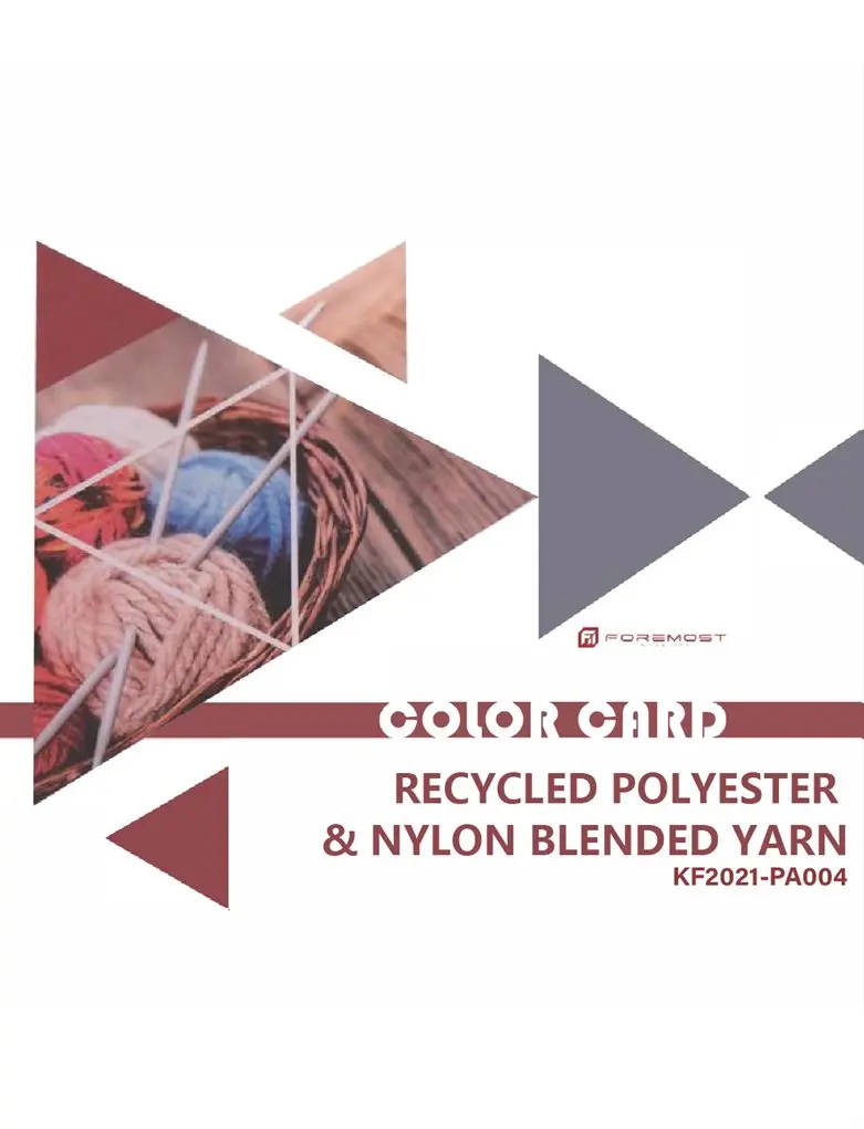 KF2021-PA004 de mélange de polyester et de nylon recyclé