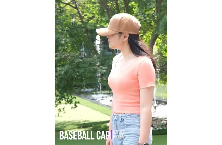 Chapeau de baseball en velours côtelé 6 panneaux 100% coton avec logo