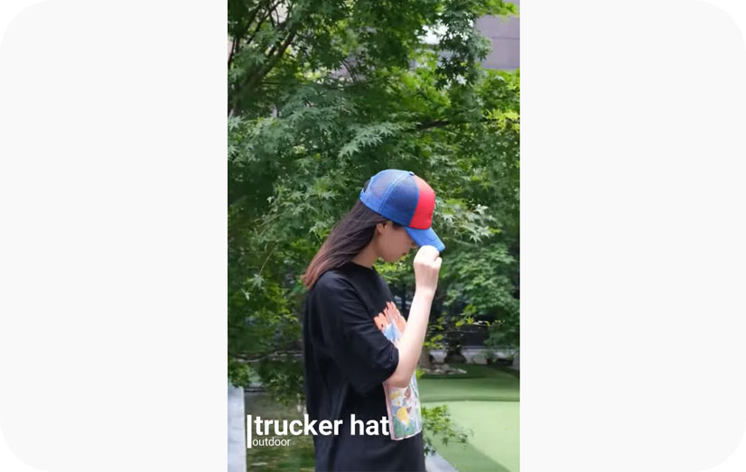 Affichage vidéo de chapeaux de camionneur de mousse imprimés personnalisés