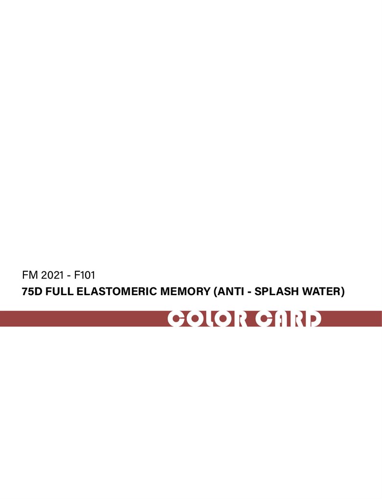 Mémoire élastomère polyester FM2021-F101 100%