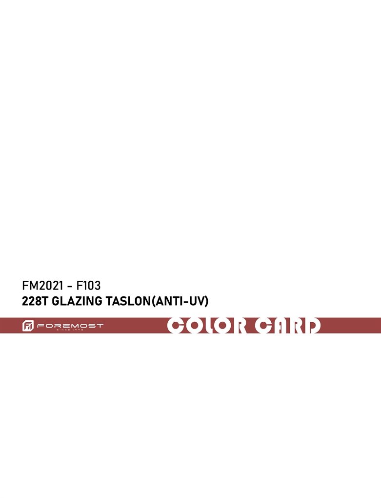 FM2021-F103 228T vitrage Taslon - Anti UV