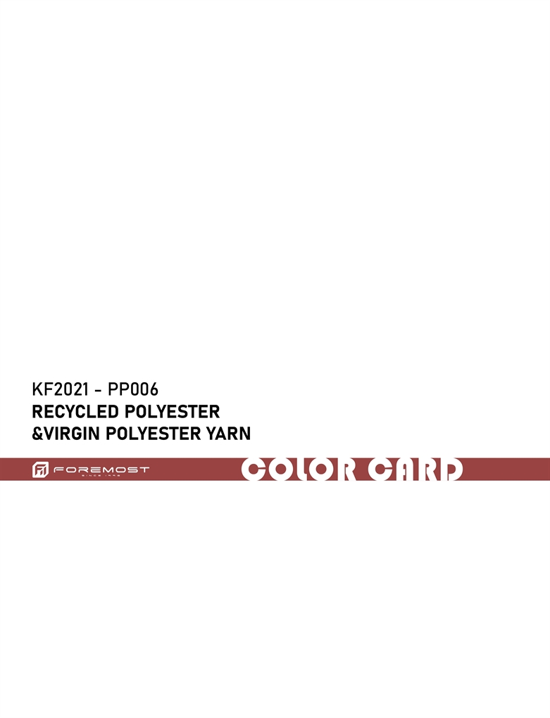 KF2021-PP006 polyester recyclé et fils de polyester vierge